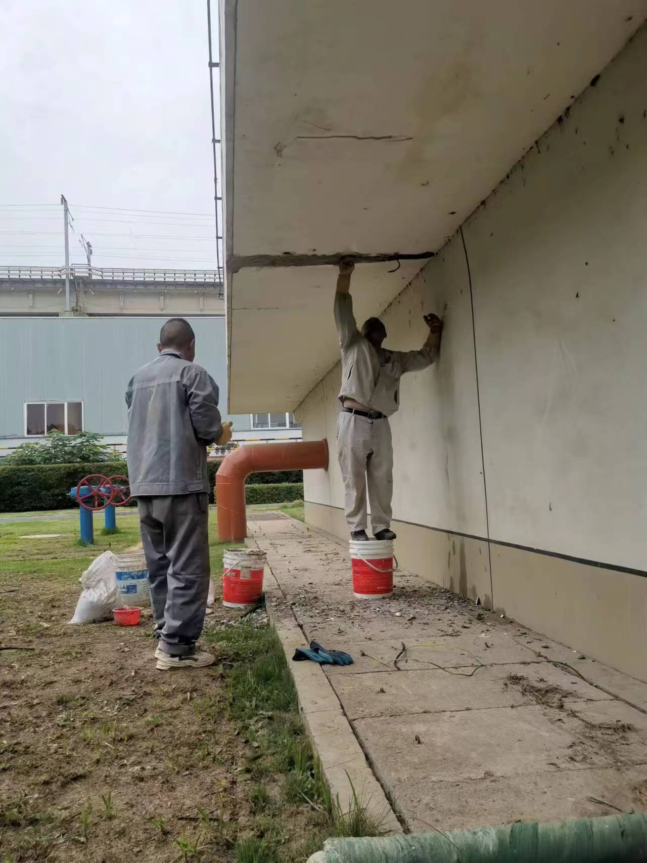 电梯井施工缝防水补漏